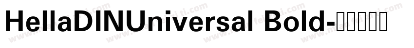 HellaDINUniversal Bold字体转换